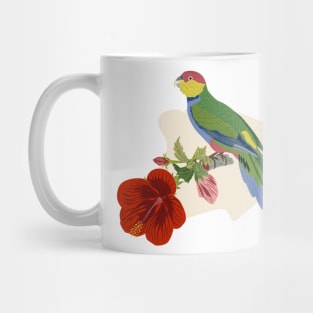 Parrot and Hibiscus Mug